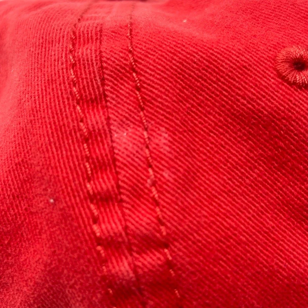 Disney Mickey Mouse Red Baseball Cap Adjustable Dad Hat Embroidered‎